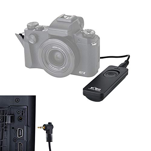 Image of Kiwifotos RS-60E3 Remote Switch Shutter Release Cord for Canon EOS Rebel T6 T7 T5 EOS R50V R6 Mark III II R6 V R7 R8 R10 R100 RP T8i T7i T6s T6i T5i T4i SL3 SL2 90D 80D 70D 77D M5 M6 Mark II & More