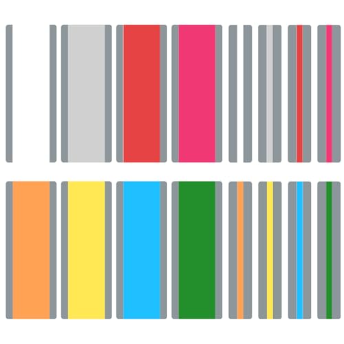 Gosknor 16 Tiras De Lectura Guiada De 7 Y 3,2 Cm, Tiras Superpuestas De Colores 8 Colores Brillantes Marcadores Resaltar Rastreador Lectura Para Niños Material Para Maestros