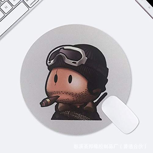 Preisvergleich Produktbild Verdicken Sie kreative Persönlichkeit weiche Gummimatte kleinen frischen runden Söldnerführer