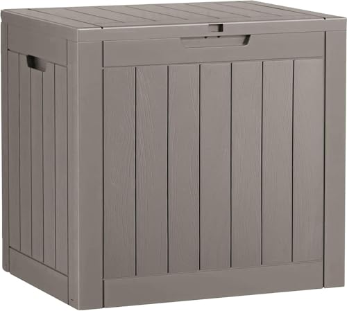 Image of Outdoor Storage Box Waterproof, 32 Gallon Deck Box for Patio Storage