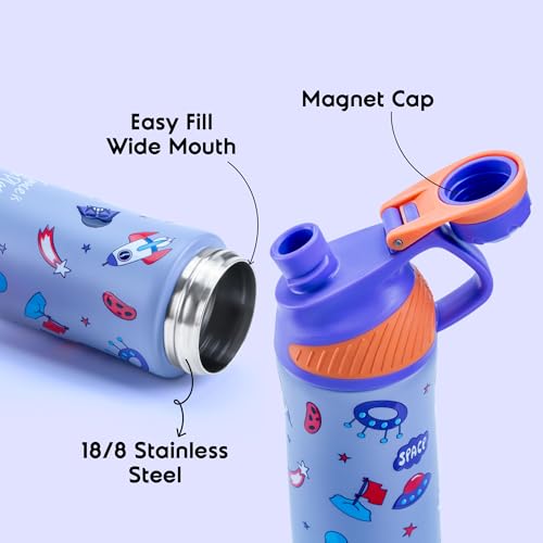 Image of rabitat Smash School Bag - 22Litres | Durable Backpack for Kids (4+ Years) | Comfortable Cushioned Back Support | Anti-Sweat Shoulder Straps | Water-Resistant | Bottle Pocket | 2-Year Brand Warranty