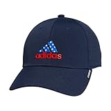 adidas Men's Gameday 3 Structured Stretch Fit Cap, Collegiate Navy, Large-X-Large