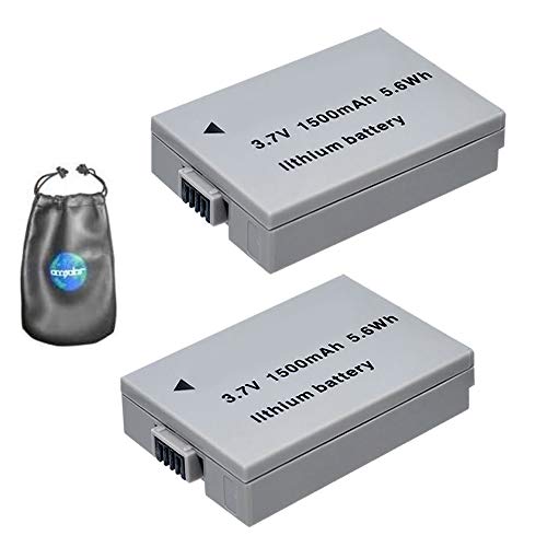 Batería BP110 para Canon VIXIA HF R20 pack de 2 de alta capacidad digital con bolsa para lentes