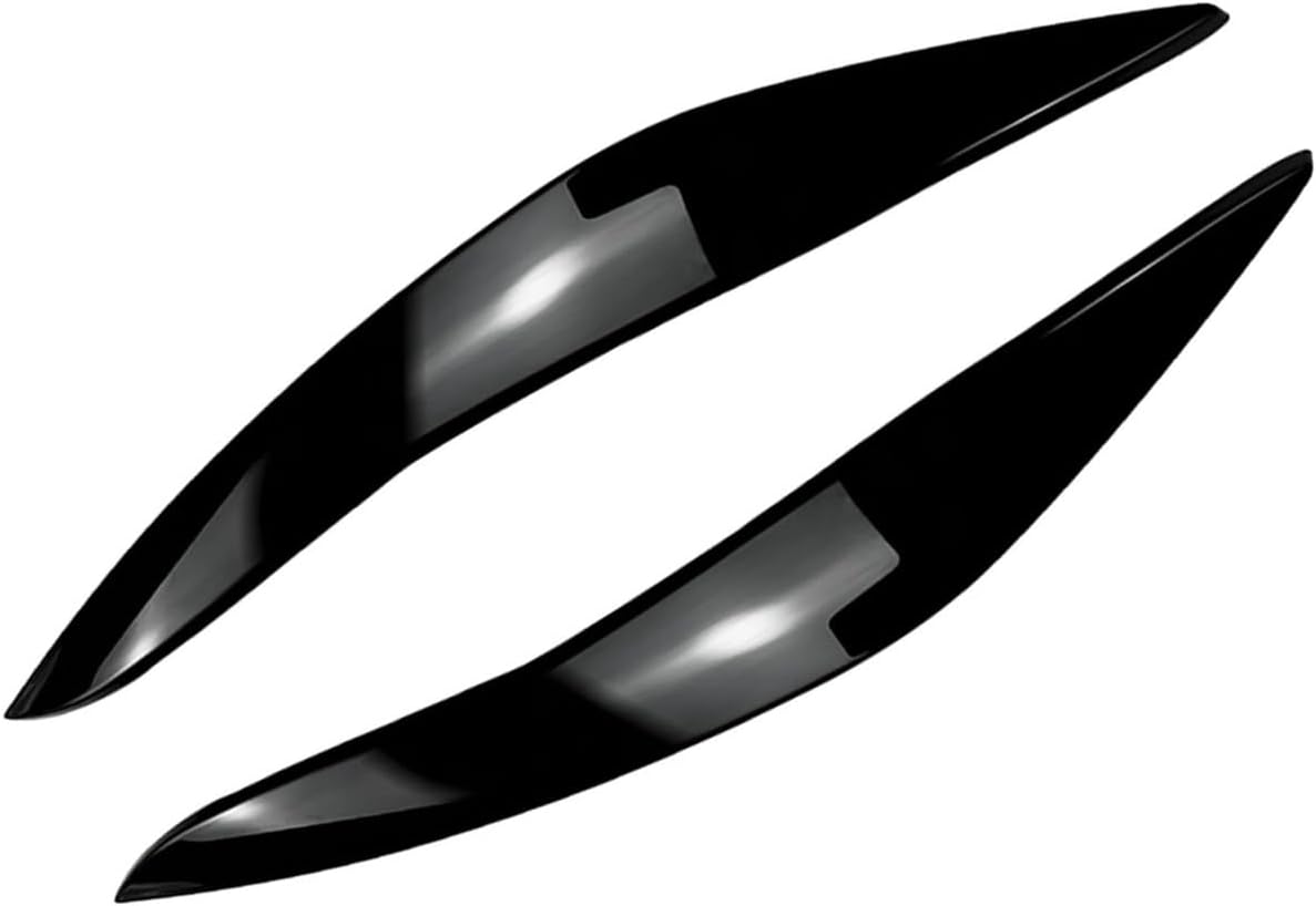 車のヘッドライトアイブロウ 2 個ヘッドライトまぶた眉毛トリム車のフロントヘッドランプカバー蓋ヘッドランプ眉ステッカー に適していま