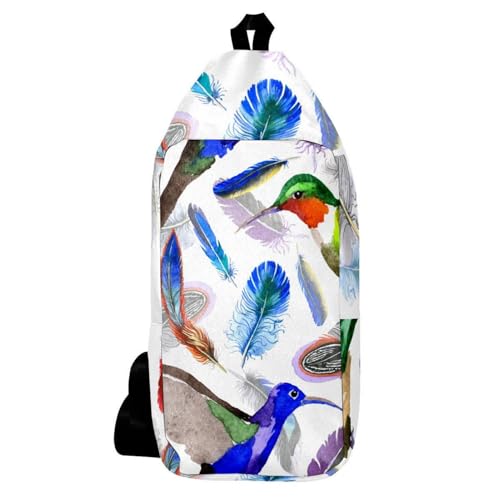 Sac à dos à bandoulière colibri aquarelle, l'esprit de nature au quotidien