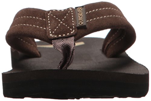 Quiksilver Unisex-Child Carver Suede Youth Flip Sandal, Demitasse-Solid, 5(37) M Us Big Kid #TOP1