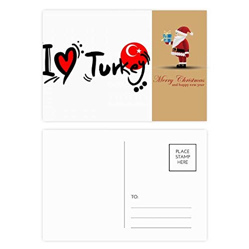 Cartes postales I Love Turkey lot de 20 à offrir en cadeau de Noël ou souvenir de voyage
