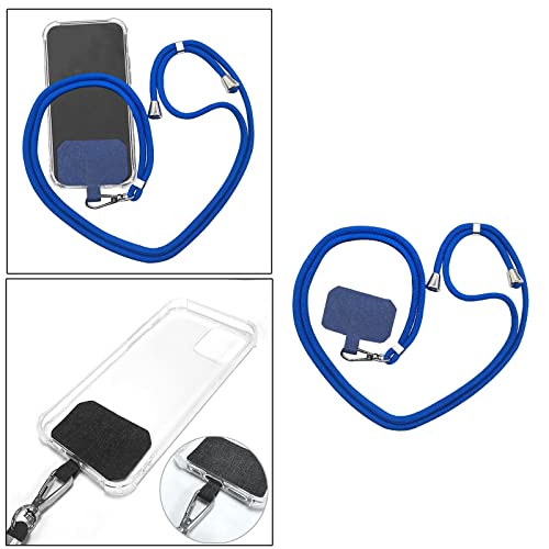 NC Corda ajustável para smartphone Correia de pescoço para celular Corda de mão - Azul