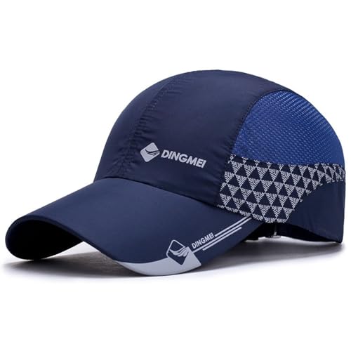 Image of Quick Dry Fit Baseball Cap - Water Repellent Sun Hat for Fishing, Running, Hiking, Golf, Surfing, Sailing, Boating