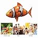 SASKATE Remote Control Flying Toy, Inflatable RC Balloon with Up Down Movement for Indoor Family Fun Party (orange clownfish)