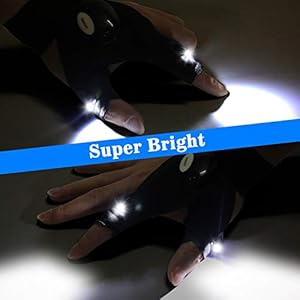 LED Flashlight Gloves, Gifts for Men Him Boyfriend Husband, Cool Gadget Finger Lights Waterproof for Camping Fishing Repairing, Fathers Day Christmas Birthday Gift LED Flashlight Gloves Gifts for Men Him Boyfriend Husband Cool Gadget Finger Lights Waterproof for Camping Fishing Repairing Fathers Day Christmas Birthday Gift