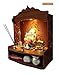 DIVOKAH® Beautiful Wooden Pooja Mandir for Home/Temple for Home and Office/Puja Mandir/Puja Stand/Pooja Mandapam with LED Spot Light (8 MM Plywood Thickness) (WDN LED OMFLV)
