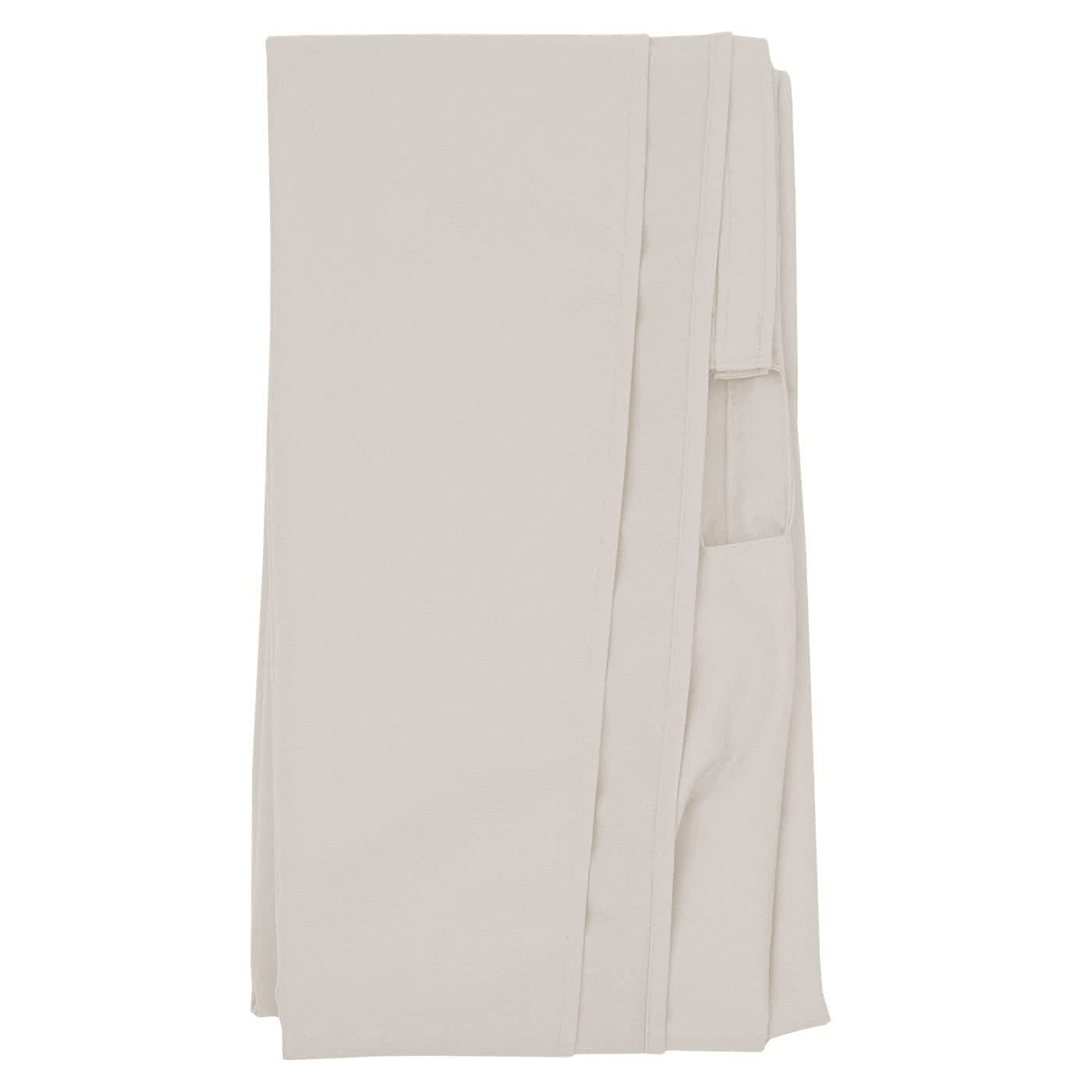 Mendler Toile pour Parasol de Luxe HWC-A96 avec Rabat 3x4m Ø5m Polyester 4kg Gris crème