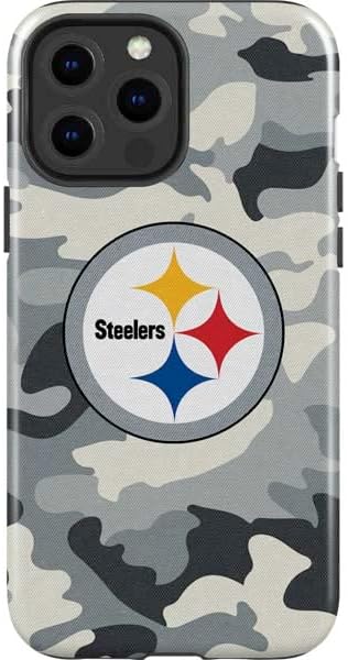 Skinit Impact Phone Case Compatible with iPhone 14 Pro Max - Officially Licensed NFL Pittsburgh Steelers Camo Design