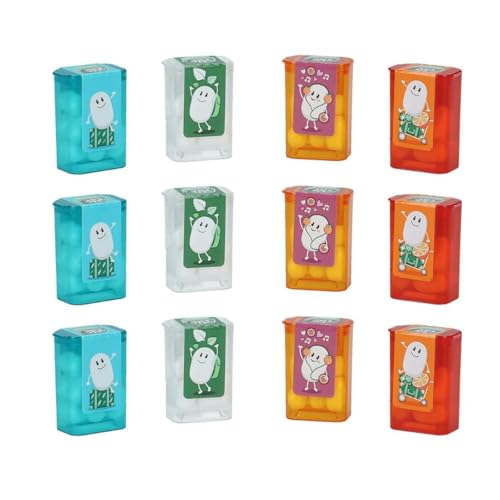 Tic Tac Lilliput Mini-Boxen Mix 12×3 8 g (45 6 g) | 3× Orange 3× Pfirsich-Maracuja 3× Grüne Minze 3× Pfefferminz | je Mini-Box 78 Dragees | Minz- & Frucht-Mix to go