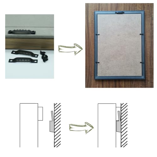 Image of 30 Pack Small Sawtooth Picture Frame Hangers with Screws, Steel Picture Hanging Hooks Perfect for Hanging Photo Frames, Artwork, Clocks, Paintings and More