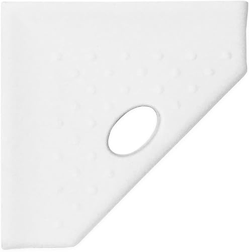 Miniatura 1 de Questech Décor - Reposapiés de ducha de 5 pulgadas, estante de afeitado de ducha de esquina montado en la pared, organizador de ducha