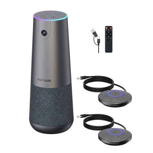 新品 2026最新 4K会議用カメラ Nuroum C40 広角120度 一体型 Amazon.co.jp: Nuroum C40 会議用Webカメラ＋拡張マイクAM01×2セット