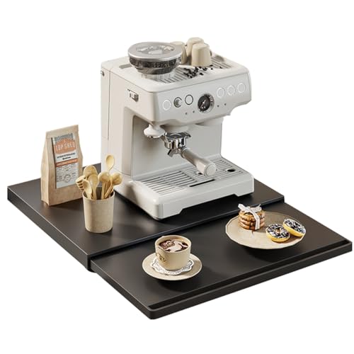 Liwankaqi Bandeja extensible para la encimera, estante para microondas con estante extensible, estante organizador para microondas, cafetera, electrodomésticos pequeños Liwankaqi Bandeja extensible para la encimera, estante para microondas con estante extensible, estante organizador para microondas, cafetera, electrodomésticos pequeños