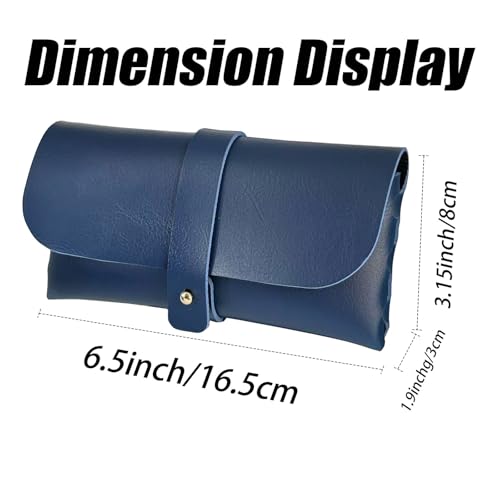 Image of Glasses storage bag Travel sunglasses myopia glasses storage bag Fashion leather storage bag