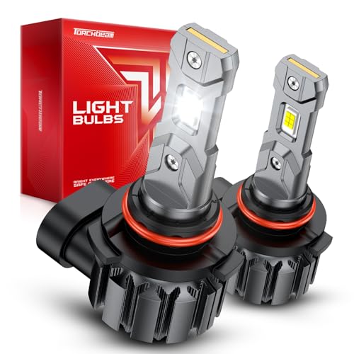 Torchbeam 9005/HB3 LED Bulbs, 65000 Lumens Ultra-Bright, 12X Brighter 6500K