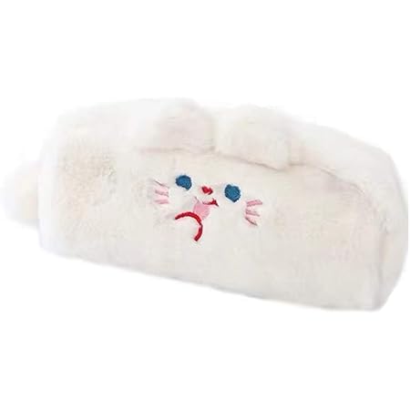 Amazon ぬいぐるみペンケース もこもこペンケース もこもこ筆箱 ふわふわ ジッパー 袋 ペンポーチ大容量 シンプル 簡易 収納袋 化粧ボックス 化粧品バック ふでばこ 塩の女の子sakusho 人気 可愛い 女性 女の子 ガールズ 小学生 Ins映え4色 关键词 ぬいぐるみペン