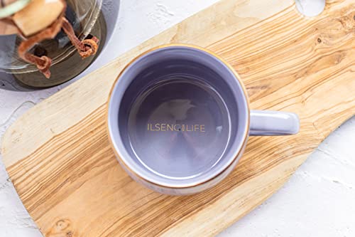 Taza de Cerámica con Cara Sonriente y Detalles Dorados 13 Oz miniatura 4