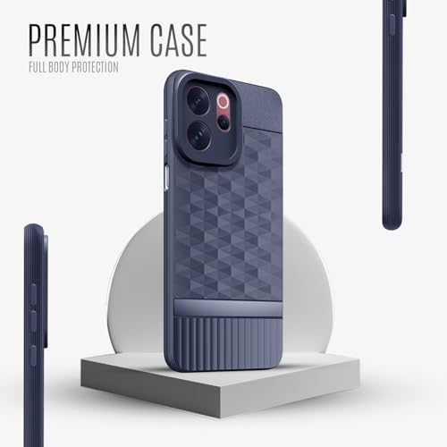 Image of Back Cover for Vivo V70 Elite 5G Camera Protection 3D Hexa Cube Design Silicone Protective Bumper Back Cover Case for Vivo V70 Elite 5G - Blue
