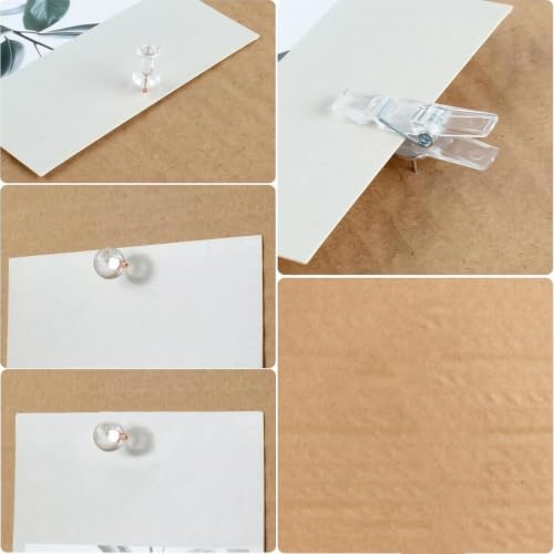 Tachuelas transparentes de plástico para tablón de anuncios en la escuela 6
