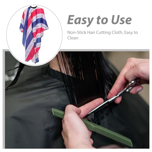 Capa de barbería grande decorativa lavable para corte de cabello miniatura 3