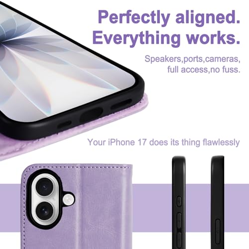 Coque portefeuille iPhone 17 antichoc pour éviter les rayures d'écran - 4
