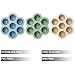 PandaEar 3 Pack Baby Food Freezer Tray with Lids, Silicone Baby Food Storage Container for Homemade Baby Food, Purees, Breastmilk (Blue/Green/Carnation)