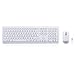 Produktbild Perixx PERIDUO-703 Pack de Teclado y Ratón Inalámbrico Elegante (Español QWERTY)- Tamaño Completo - 2,4Ghz - Baterías de Marca Incluidas - Alcance de 10m - Glossy Blanco