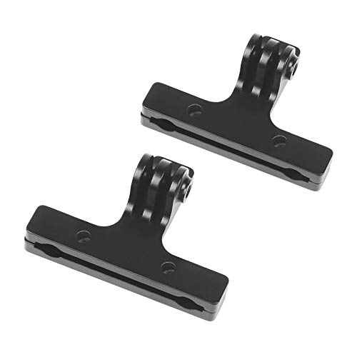 D&F 2Pcs Fahrradsattel Schiene Mount CNC Alloy Bike Kamera Halterung für alle GoPro Hero SJCAM YI Campark Crosstour und andere Action-Kamera