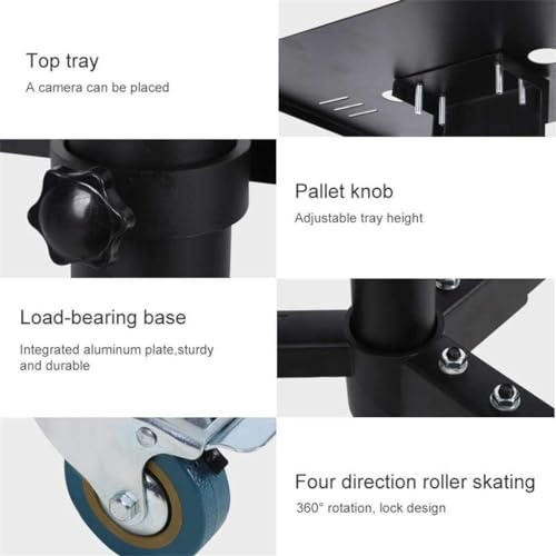 Soporte móvil para TV con ruedas ajustable para pantallas planas miniatura 7