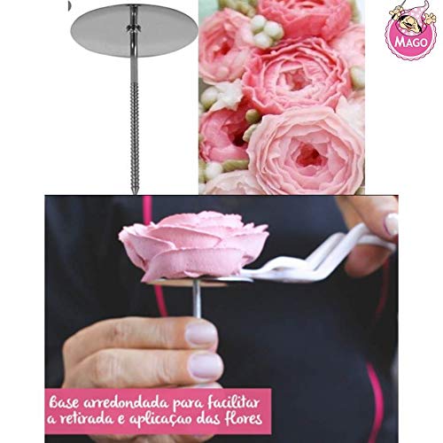Kit Confeitaria Mago Armador De Flores Pequeno E Tesoura