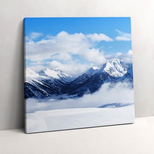 Image sur toile Alpes de France art mural premium 60x60cm