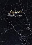  Agenda 2020 2021 A4 Semana Vista: Agenda 2020/2021 Semana Vista Vertical  Agenda 18 Meses  Julio 2020 - Diciembre 2021  Agenda en español  Tamaño A4  mármol negro