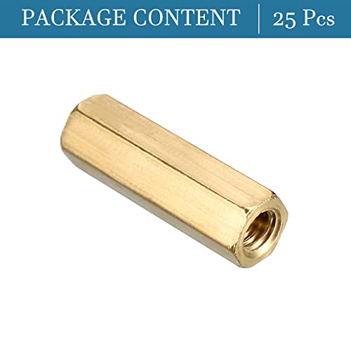 QUARKZMAN 25 Stück M4 x 20mm Sechskant Abstandshalter Innengewinde für Platine und Computerstecker Messington