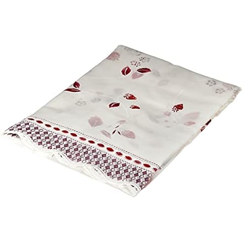 Cardenal Textile Fresón Kitchen Curtain, Purple, Pack of 2 100 x 140 cm Cover