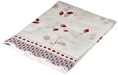 Cardenal Textil Fresón Cortina Cocina Visillo, Tela, Morado, Pack 2 100 x 140 cm