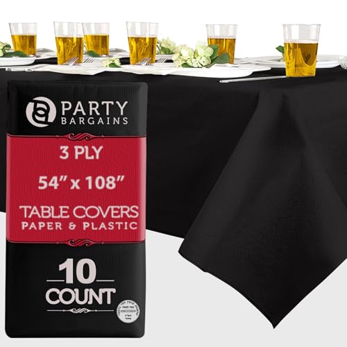 PARTY BARGAINS 10 Disposable Table Covers - 54