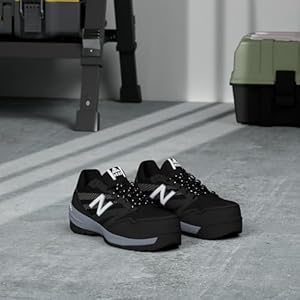 New Balance Sapato industrial masculino composto 589 V1, Preto