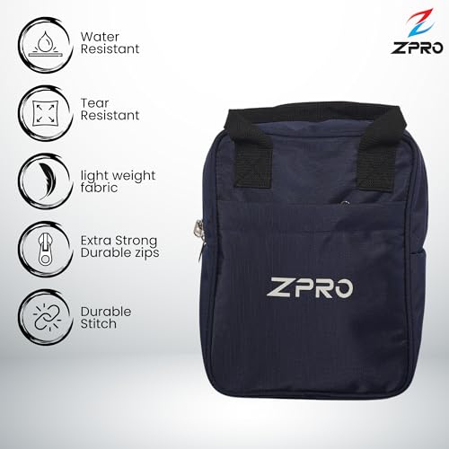 Image of ZPRO Insulated Lunch Bag | Leakproof Thermal Tiffin Bag for Office, School & Travel | Keeps Food Hot & Cold | for Men, Women & Kids | Blue