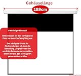 SlenderLine Motorleinwand 160 x 160 cm | 1,2 Gain | Format 1:1 | 3D | FULL-HD 4K 8K Ultra-HD | Fernbedienung | - 3