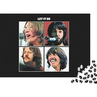 Puzzles pour Adultes Les Beatles Puzzles 500 pièces Puzzle Puzzle en Bois Activité familiale (52x38cm) - Les Beatles, Paul McCartney, John Lennon, RIngo Starr, George Harrison
