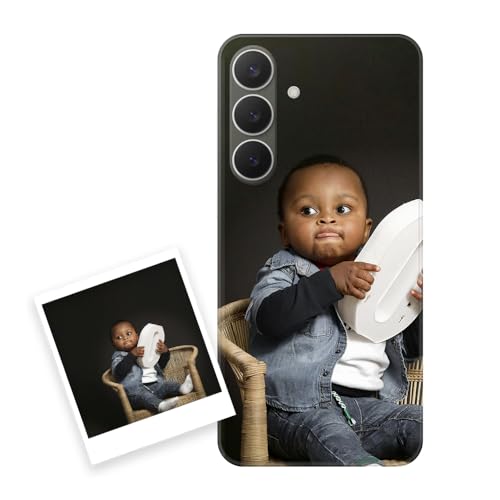 Pevita Funda Personalizada para Samsung Galaxy S25 FE con Foto – Carcasa de Silicona Gel TPU Flexible y Antigolpes – Impresión HD Alta Definición Que No se Borra – Case Protectora
