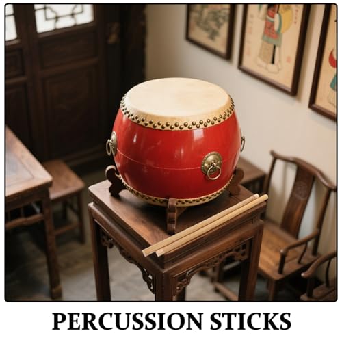 1 par de baquetas profesionales antideslizantes de madera maciza para instrumentos de percusión como caja, bombo y folk, aptas para adultos y principiantes miniatura 3