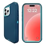 Cljlixcy iPhone 15 Pro Case(6.1'),Heavy Duty Rugged Pocket-Friendly Phone Case,Durable Military Grade Protection Shockproof/Drop Proof/Dust-Proof Protective Cover for 15 Pro Case(2023) Blue