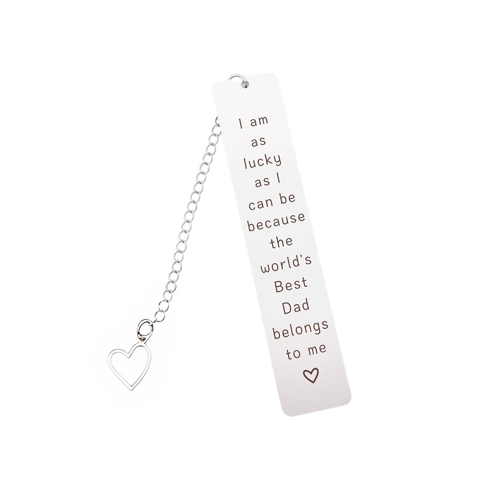 Dad Fathers Day Gift for Daddy Happy Fathers Day Bookmark Gifts for Papa Dad Birthday Retirement Gifts for Daddy Father Book Mark Gift for Papa Daddy Best Dad Gifts from Daughter Son
